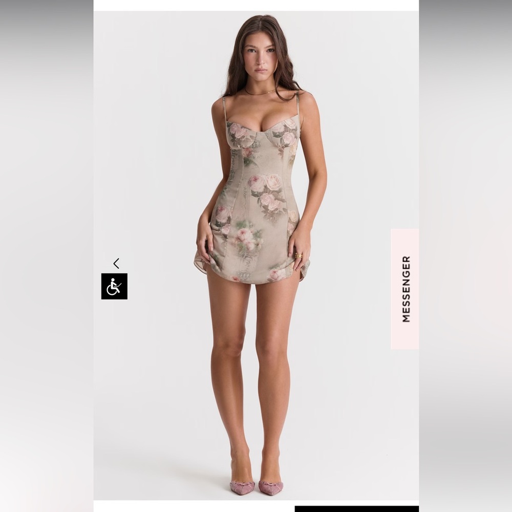 House of CB - Christiana Vintage floral mini dress